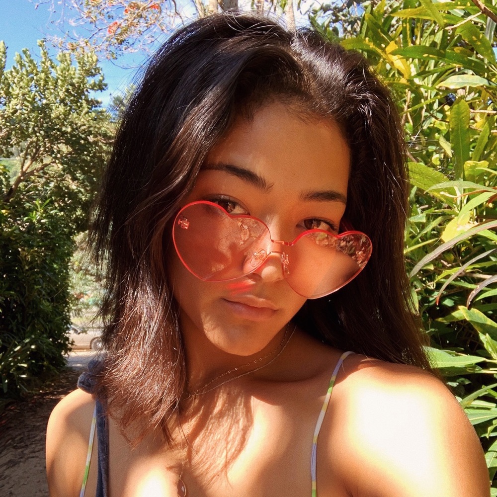 DIFF EYEWEAR heart sunglasses